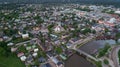 Beautiful old city landscape with river and wooden houses at summer evening in Porvoo, Finland Royalty Free Stock Photo