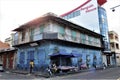 Beautiful old colonial buildings Port Louis Mauritius.