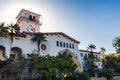 Beautiful old courthouse building in Santa Barbara Royalty Free Stock Photo
