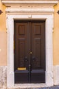 Beautiful old door in Lisbon near Castle of St George