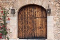 Beautiful old door in Son Serralta de Dalt. Estellencs, Majorca