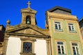 Beautiful stone facade of old parish in Oporto