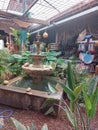 a beautiful old fountain in a souvenir shop.Tenerife in the Canary Islands. Royalty Free Stock Photo