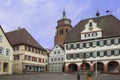 Beautiful old german town or city near Stuttgart. Weil Der Stadt, Germany