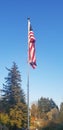 Beautiful Old Glory at Ease Royalty Free Stock Photo