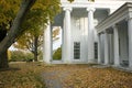 Beautiful old historic builing in Vermont during f