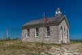 Old Schoolhouse on the Kansas Prairie Royalty Free Stock Photo