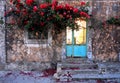 A beautiful old house entrance in Corfu, Greece Royalty Free Stock Photo