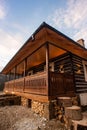 Traditional Wood Cabin House From Bucovina