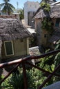 Beautiful old houses build in the typical swahili style on Lamu