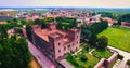 Beautiful old italian castle hosting wedding in the countryside Royalty Free Stock Photo