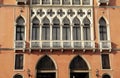 Beautiful old italian window,Venice Royalty Free Stock Photo