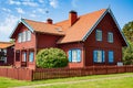 Big red wooden house Royalty Free Stock Photo