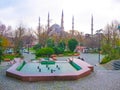 Beautiful old mosque at istambul on sunset Royalty Free Stock Photo