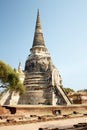 Pagoda at Wat Phra Sri Sanphet Temple, Ayutthaya- Thailand Royalty Free Stock Photo