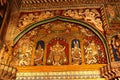 Beautiful old painting that is called tanjore painting in ministry hall- dharbar hall- of the thanjavur maratha palace