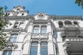 Beautiful old residential building facade Royalty Free Stock Photo