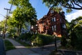 Old Residential Neighborhood Homes in St. George of Staten Island in New York City