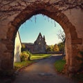 Beautiful old Rosa coeli monastery - DolniÂ­ Kounice - Czech Republic. The Baroque residence is a protected cultural monument Royalty Free Stock Photo