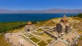 Beautiful old Sevanavank monastery complex, tourism in Armenia, sightseeing Royalty Free Stock Photo