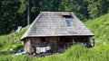 Beautiful and old shepherd house in Buila Vanturarita mountains, Romania