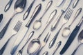 Beautiful old silver cutlery - vintage style filter