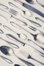 Beautiful old silver cutlery - vintage style filter