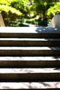 Beautiful old stone stairs natural case Royalty Free Stock Photo