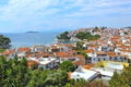 Beautiful old town on the island of Skiathos Royalty Free Stock Photo