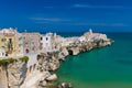 Beautiful old town of Vieste, Gargano peninsula, Apulia region, South of Italy Royalty Free Stock Photo