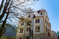 Art Nouveau house in Munich, blue sky Royalty Free Stock Photo