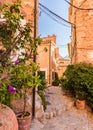 Beautiful old village Fornalutx on Majorca, Spain Royalty Free Stock Photo