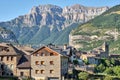 The beautiful old village of Torla in the Ordesa national park Royalty Free Stock Photo