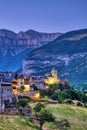 The beautiful old village of Torla in the spanisch Pyrenees Royalty Free Stock Photo