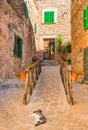 Beautiful old village Valldemossa on Majorca, Spain Royalty Free Stock Photo