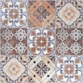 Beautiful old wall ceramic tiles patterns