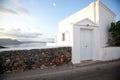 White architecture on Santorini island, Greece. Royalty Free Stock Photo