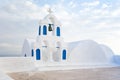 White architecture on Santorini island, Greece.