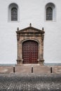 Beautiful old wooden door - historic church door