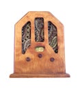 Beautiful old wooden radio Royalty Free Stock Photo