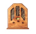 Beautiful old wooden radio Royalty Free Stock Photo