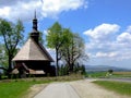 The church of Holy Cross in ChabÃÂ³wka in Poland.