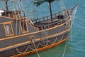 Beautiful wooden sailing vessel Royalty Free Stock Photo