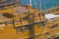 Beautiful wooden sailing vessel Royalty Free Stock Photo