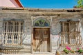 beautiful old wooden window in the city, Bursa, Turkey.