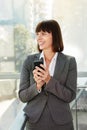 Beautiful older professional woman standing in city Royalty Free Stock Photo