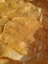 Beautiful ome made allo potato papad in a plate Royalty Free Stock Photo