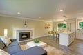 Beautiful open plan second floor living room