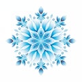 Beautiful openwork New Year\'s winter snowflake of complex shape