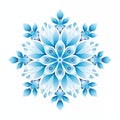 Beautiful openwork New Year\'s winter snowflake of complex shape